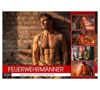 Feuerwehrmänner - Sexy Körper und heiße Flammen (Wandkalender 2026 DIN A3 quer), CALVENDO Monatskalender: Erotischer Männerkalender: Nackt, muskulös ... mit Sixpack in Uniform und Einsatz