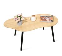 FEUFOAM Petite table basse en forme de nuage - Table basse moderne - Table basse irrégulière en bois naturel - Convient pour le salon et les petits espaces
