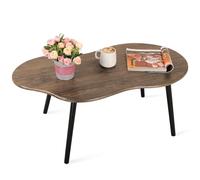 FEUFOAM Table Basse Rustique en Grain de Bois irrégulier, Table Basse de Bureau Simple et Moderne en Forme de Nuage, Table Centrale pour Salon, Bureau à Domicile