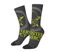 FEUIASTU The Crew Sock Sisters Chaussettes de sport respirantes pour homme, femme, fille, garçon à femme, bande noire, 3, taille unique