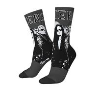 FEUIASTU The Crew Sock Sisters Chaussettes de sport respirantes pour homme, femme, fille, garçon à femme, bande noire, 1, taille unique