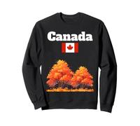 Feuillage d'automne Canadien Feuilles d'automne Souvenir du Drapeau du Canada Sweatshirt