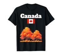 Feuillage d'automne Canadien Feuilles d'automne Souvenir du Drapeau du Canada T-Shirt