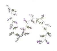 Feuillage de vigne artificielle en rotin pour espace de vie, accessoires de photographie et décoration de table, feuilles vertes en plastique pour toutes les saisons (002)