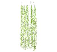 Feuillage Saule Pleureur Artificiel Suspendu, PP Lamination 5 Pièces | Décor Mural Réaliste, Vert Vif, sans Arrosage, pour Maison et Bureau, Ambiance Naturelle