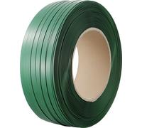 Feuillard de cerclage en polyester-PET - 15,9mm x 0,8mm x 1200m - Feuillard d'emballage résistant en vert - Idéal pour le stockage et l'expédition