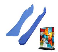 Feuille à main pour vitrage au plomb - Ensemble d'outils pour le travail du vitrail | Applicateur précis en ABS + acier, léger 16 g, design compact, accessoires pour la technologie, l'art du v