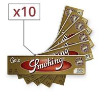 Feuille À Rouler Longues Smoking Doré X 10 Multicolore