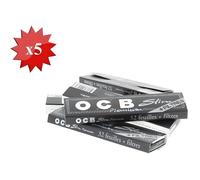feuille a rouler ocb slim et tips x 5 Multicolore
