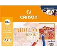 Feuille A4 Canson 21 x 29,7 satin 130g (250 feuilles) pour dessin