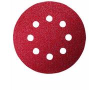 Feuille abrasive Ø 115 mm G40, WP, 8 trous, velcro - 5 pièces