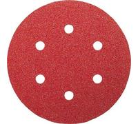 Feuille abrasive Ø 150 mm G80, paint, 6 trous, velcro, - 5 pièces