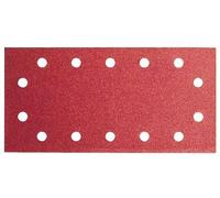 Feuille abrasive 115x230 mm G180, bois, 14 trous, velcro, - 10 pièces