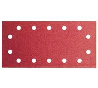 Feuille abrasive 115x230 mm G240, bois, 14 trous, velcro, - 10 pièces