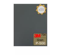 Feuille abrasive 3M 734 à l'eau 230x280 Grain 500 x 50