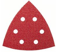 Feuille abrasive 93 mm G60, WP, 6 trous, velcro - 5 pièces