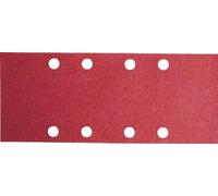 Feuille abrasive 93x185 mm G40, WP, 8 trous, velcro - 10 pièces