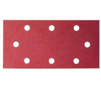 Feuille abrasive 93x230 mm G120, RW, 8 trous, fixation étrier - 10 pièces