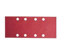 Feuille abrasive 93x230 mm G120, RW, 8 trous, fixation étrier - 10 pièces