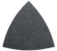 Feuille abrasive Delta avec bande auto-agrippante, non perforé Fein 63717082049 Grain 60 Cote dencoignure 80 mm 5 pc(s)