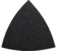 Feuille abrasive Delta avec bande auto-agrippante, non perforé Fein 63717083015 Grain 80 Cote d'encoignure 80 mm 50 pc(s)