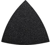 Feuille abrasive Delta avec bande auto-agrippante, non perforé Fein 63717087014 Grain 150 Cote d'encoignure 80 mm 50 pc(s)