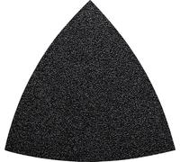 Feuille abrasive Delta avec bande auto-agrippante, non perforé Fein 63717090046 Grain 240 Cote d'encoignure 80 mm 5 pc(s)