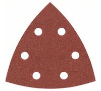 Feuille abrasive Delta avec bande auto-agrippante, perforé Bosch Accessories 2607017109 Grain 180 Cote d'encoignure 93 mm 25 pc(s)