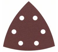 Feuille abrasive Delta avec bande auto-agrippante, perforé Bosch Accessories 2607019490 Grain 120 Cote d'encoignure 93 mm 25 pc(s)
