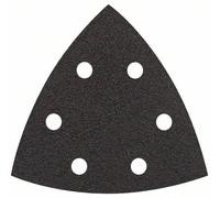 Feuille abrasive Delta avec bande auto-agrippante, perforé Bosch Accessories 2608605192 Grain 80 Cote d'encoignure 93 mm 5 pc(s)