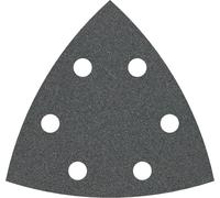 Feuille abrasive Delta avec bande auto-agrippante, perforé Bosch Accessories 2608605193 Grain 100 Cote d'encoignure 93 mm 5 pc(s)