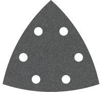 Feuille abrasive Delta avec bande auto-agrippante, perforé Bosch Accessories 2608605194 Grain 120 Cote d'encoignure 93 mm 5 pc(s)
