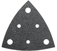 Feuille abrasive Delta avec bande auto-agrippante, perforé Fein 63717236010 Grain 40 Cote d'encoignure 80 mm 35 pc(s)