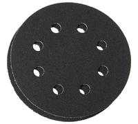 Feuille abrasive pour ponceuse excentrique avec bande auto-agrippante, perforé