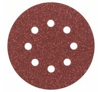 Feuille abrasive pour ponceuse excentrique avec bande auto-agrippante, perforé Bosch Accessories 2607019492 Grain 60 (Ø) 125 mm