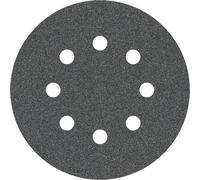 Feuille abrasive pour ponceuse excentrique avec bande auto-agrippante, perforé Bosch Accessories 2608605117 Grain 120 (Ø) 125 mm