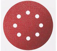Feuille abrasive pour ponceuse excentrique avec bande auto-agrippante, perforé Bosch Accessories 2608605644 Grain 180 (Ø) 125 mm