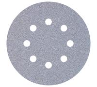 Feuille abrasive pour ponceuse excentrique avec bande auto-agrippante, perforé Wolfcraft 1152000 Grain 80 (Ø) 125 mm 5 pc(s)
