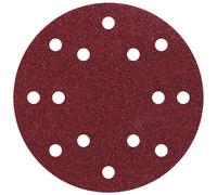 Feuille abrasive pour ponceuse excentrique avec bande auto-agrippante, perforé Wolfcraft 1840000 Grain 40 (Ø) 150 mm 5 pc(s)