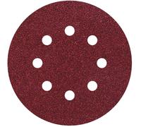 Feuille abrasive pour ponceuse excentrique avec bande auto-agrippante, perforé Wolfcraft 2251100 Grain 120 (Ø x L) 125 mm x 125 mm 25 pc(s)
