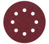 Feuille abrasive pour ponceuse excentrique avec bande auto-agrippante, perforé Wolfcraft 2271000 Grain 80 (Ø) 115 mm 5 pc(s)