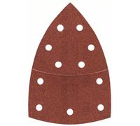 Feuille abrasive pour ponceuse Multi avec bande auto-agrippante, perforé Bosch Accessories 2608607410 Grain 180 (L x l) 102 mm