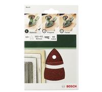 BOSCH Disques abrasifs pour ponceuses Multi, 10 pcs. 102 x 62 / 93mm 2609256A62
