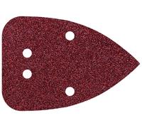 Feuille abrasive pour ponceuse Multi avec bande auto-agrippante, perforé Wolfcraft 1757000 Grain 80 (L x l) 136 mm x 96 mm 10