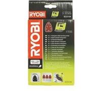 RYOBI - Assortiment 10 abrasifs auto-agrippants 140x100 pour ponceuse triangulaire R18PS-0 - SCS10A1