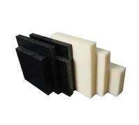 Feuille ABS 100 x 200 mm - Épaisseur: 2 à 30 mm - for découpe CNC et machine - Plaque en plastique beige/noir, 1 pièce(Black,4x100x200mm)