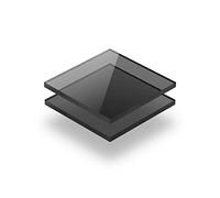 Feuille acrylique Gris teinté 8 mm - d'une dimension allant de 10x10 cm à 100x230 cm. Résistance aux UV, PMMA de haute qualité, Film protecteur sur les deux faces, Ne présente aucun bord tranchant.