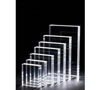 Feuille acrylique transparente de 1 mm - Panneau PMMA haute transparence for travaux manuels, modèles, vitrines et signalisation, panneaux en plastique for découpe personnalisée(30x40cm/11.8x15.7in)