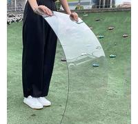 Feuille acrylique transparente légère et résistante aux UV pour auvents, abris auto, auvents, vérandas, protection contre la pluie, matériau de protection en polycarbonate, 1 x 5 m