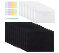 Feuille Aimantée 18cm*13cm*0,5 mm 12 Feuille Magnétique avec Pochette de Rangement Transparentes 12pcs pour Découpes Pochoirs Tampons d'Album Bricolage Scrapbooking (12)